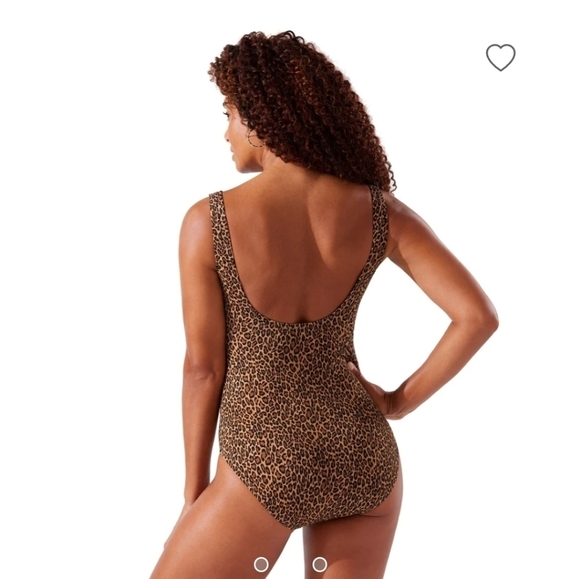 NWT* Tommy Bahama*Sun Cat Clara Wrap One Piece* Leopard Print* Sz 4 - Picture 2 of 6